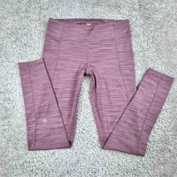 Athleta G!rl Pink Leggings Running Loungewear Comfy Sports Dance Girls XL 14 - Picture 2 of 13